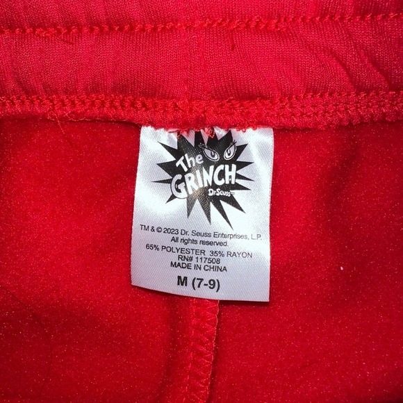 NWOT Junior’s Medium (7/9) Dr. Seuss The Grinch Sweatpants - Picture 2 of 8